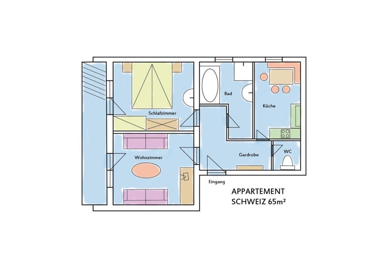 Drei Sonnen Landhaus Reihan Nauders Szoba fotó